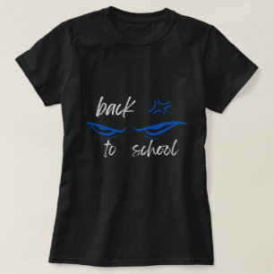 Back to school med animerad vrid utskriven t shirt
