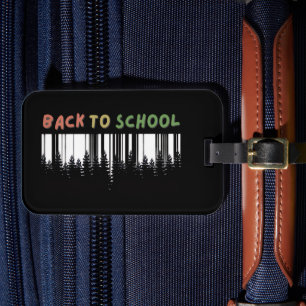 Back to school med en aning av vild träd bagagebricka