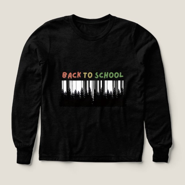 Back to school med en aning av vild träd t shirt (Design framsida)