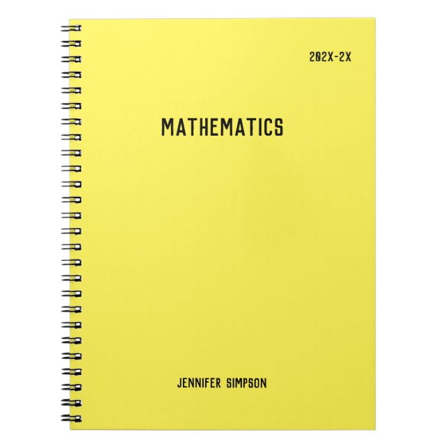 Back to school med Personlig Subjekt-etiketter Anteckningsbok (Framsidan)