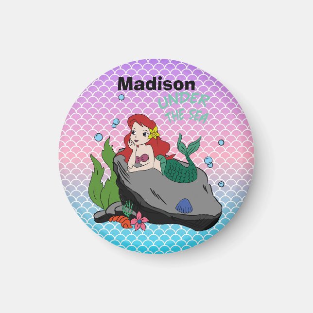 Back to school med sjöjungfruar och hav magnet (Framsidan)