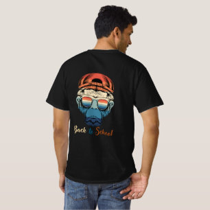 Back to school med sommarschimpantema t shirt