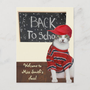 Back to school meddelande vykort