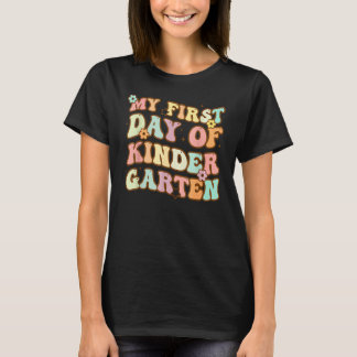 Back to school min första dag i Kindergarten Färg T Shirt