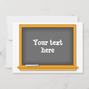 Back to school Mini Chalkboard-utskrivbar Inbjudningar