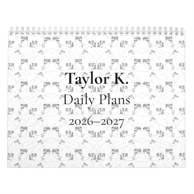 Back-to-School Minimal Line Pattern | Summer Kalender (Omslag)