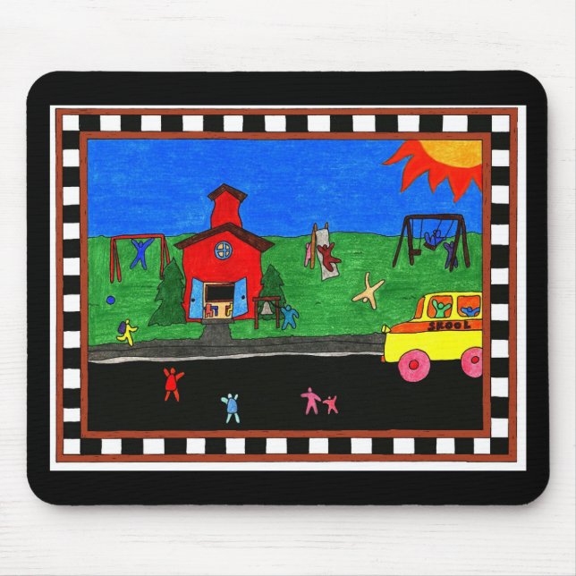 Back to school Mousepad Musmatta (Framsidan)