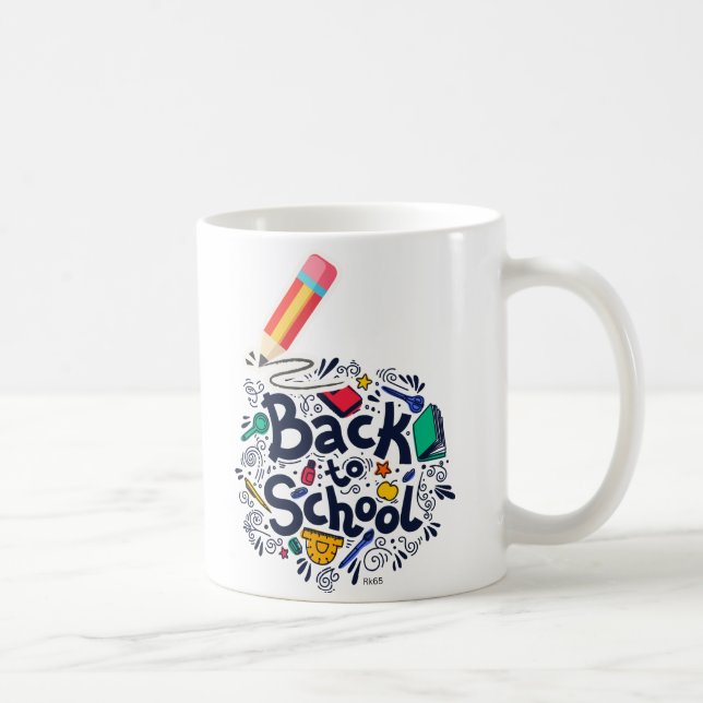 Back to school - Mug Kaffemugg (Höger)