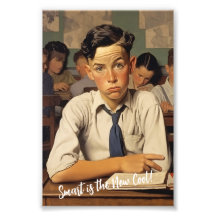 Back to school Norman Rockwell teckning stil
