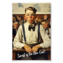 Back to school Norman Rockwell teckning stil