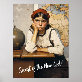 Back to school Norman Rockwell teckning stil Poster