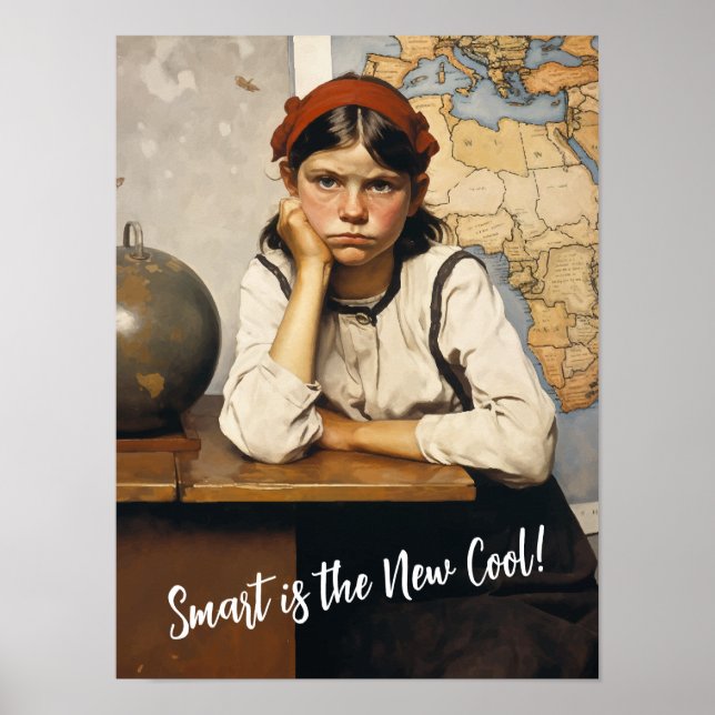 Back to school Norman Rockwell teckning stil Poster (Framsidan)
