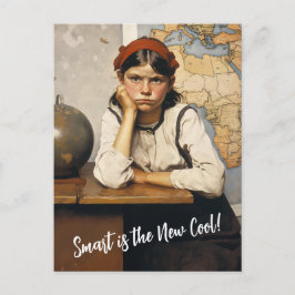 Back to school Norman Rockwell teckning stil Vykort