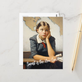 Back to school Norman Rockwell teckning stil Vykort