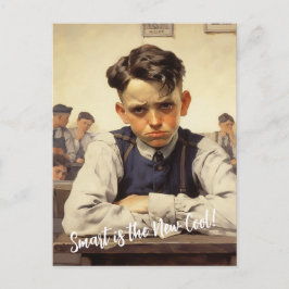 Back to school Norman Rockwell teckning stil Vykort