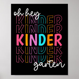Back to school Oh Hej Kindergarten Lärare Kvinnor Poster