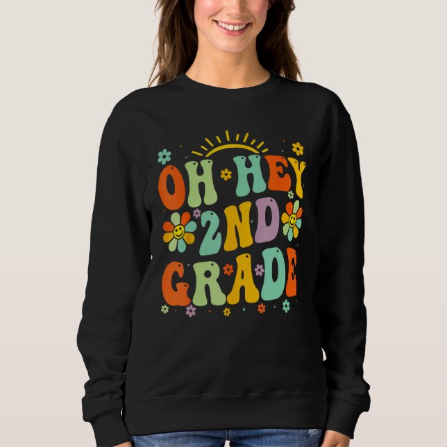 Back To School Oh Hey 2nd Grade Teacher Student Bo T Shirt (Framsida)