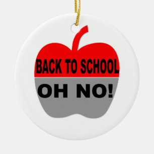Back to school Oh No Julgransprydnad Keramik