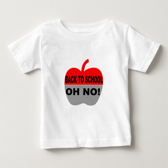 Back to school Oh No T Shirt (Framsida)