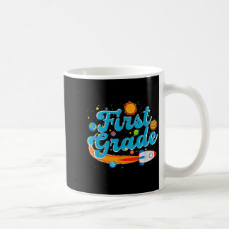 Back to school outer space teacher first grade kaffemugg