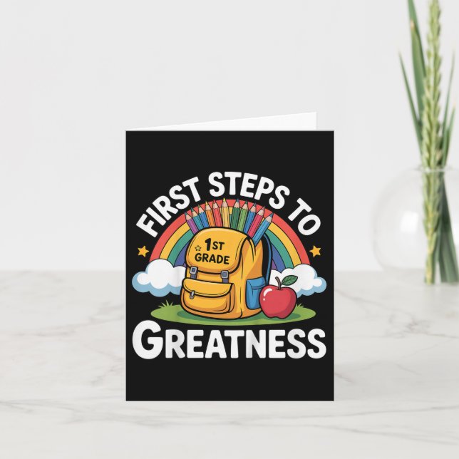 Back to school Outfit För barn, Girls, Studenter.  Kort (Framsida)