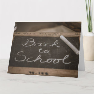 Back to school på en old school-skiffer kort