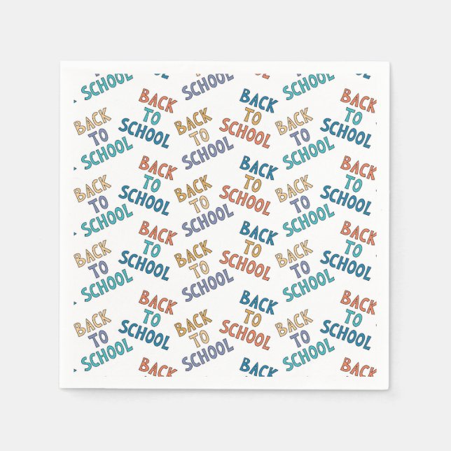 Back to school pappersservett (Framsidan)