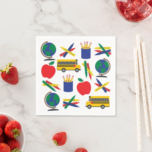 Back to school Pappra Napkins Pappersservett (Insitu)