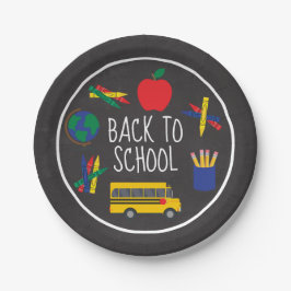 Back to school Pappra Tallrikar för Party eller fr
