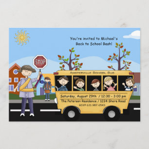 Back to school - Partiinbjudan Inbjudningar