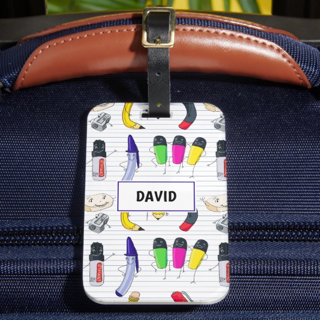 Back to school party bagagebricka (Framsida Insitu 2)