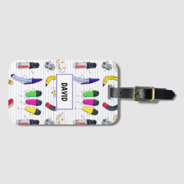 Back to school party bagagebricka