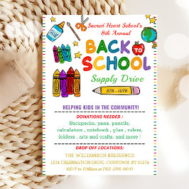 Back to school Party Inbjudningar