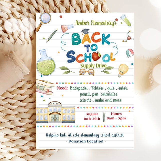 Back to school Party Inbjudningar (Skapare uppladdad)