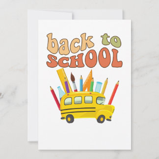 back-to-school party invitation inbjudningar