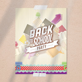 Back to school Party Reklamblad