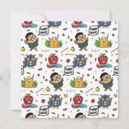 Back to school-platta kort