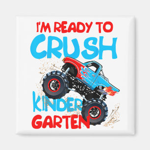 Back to school-pojkar första dagen i Kindergarten Magnet