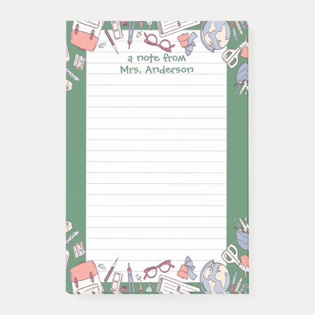 Back to school post-it block (Framsida)