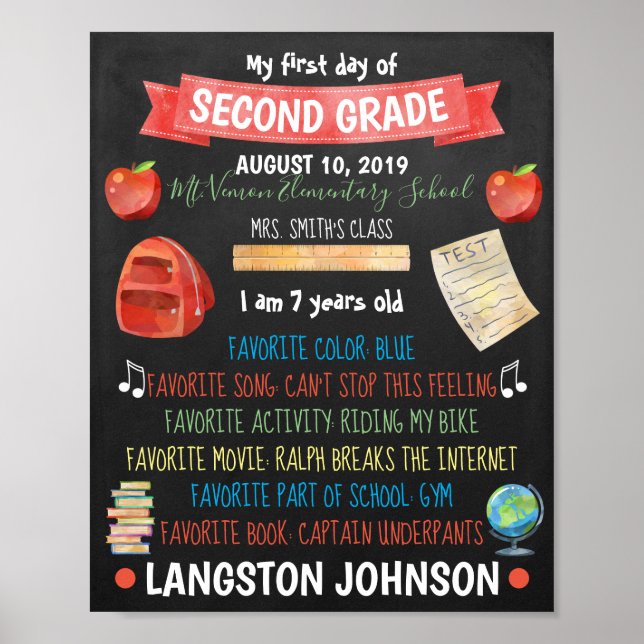 Back to school poster (Framsidan)