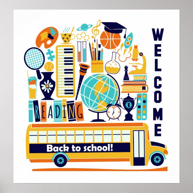 Back to school poster (Framsidan)