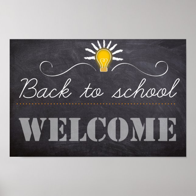 Back to school poster (Framsidan)