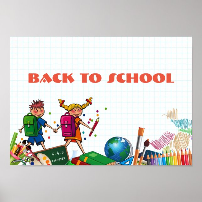 Back to school poster (Framsidan)