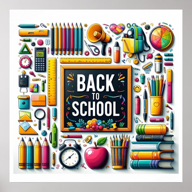 Back to school poster (Framsidan)
