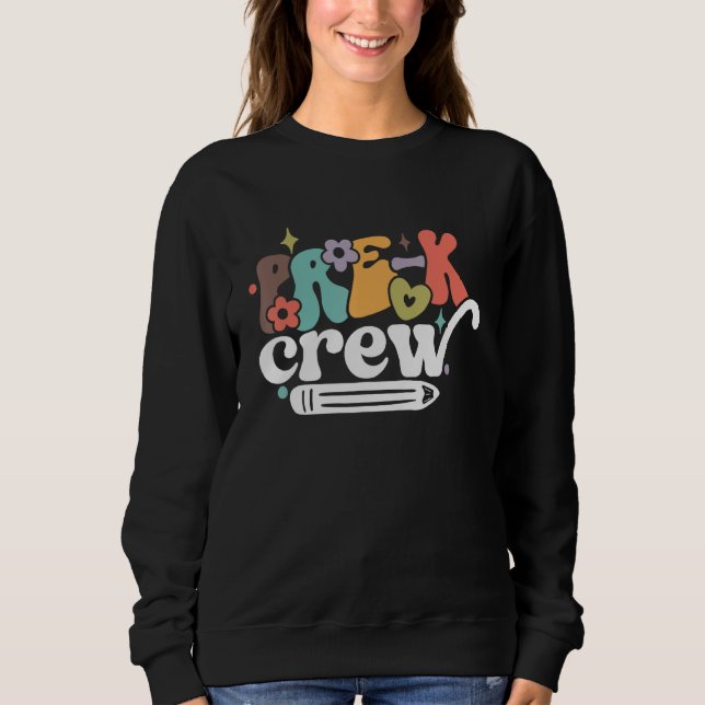 Back to School Pre K Pre Kindergarten Crew T Shirt (Framsida)