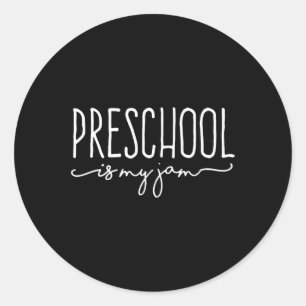 Back to school Preschool är min Sylt-före-K-lärare Runt Klistermärke