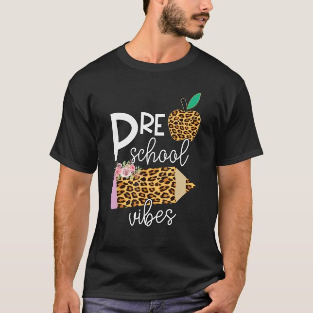 Back To School Preschool Grade Vibes Student Teach T Shirt (Framsida)