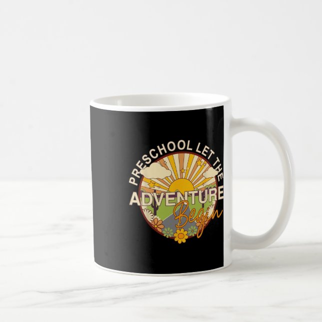 Back to school Preschool låt Äventyr börja Kaffemugg (Höger)