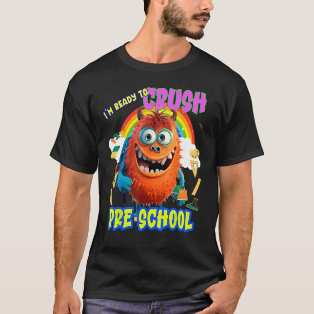 Back to School Preschool T Shirt (Framsida)