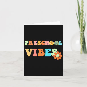 Back to school Preschool Vibes första skoldag Kort